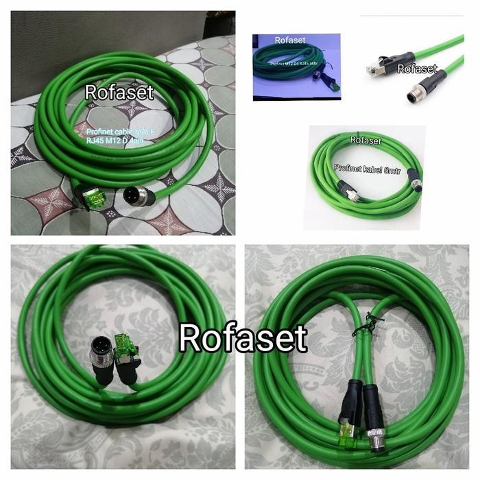Jual kabel extension PROFINET 5mtr M12 D code male RJ45 | Shopee Indonesia