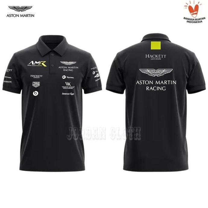Jual DF90>> Polo shirt Kaos Kerah Team AMR Aston Martin Racing Formula ...