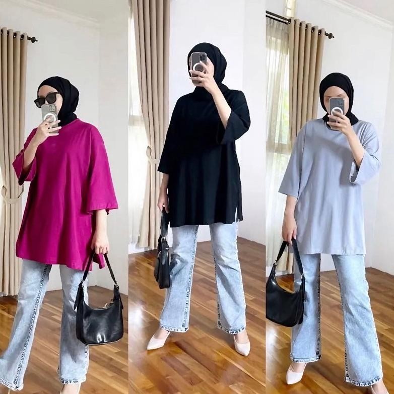 Jual Salt Kaos Rib Oversize Premium Kekinian / Oversize Basic Top ...