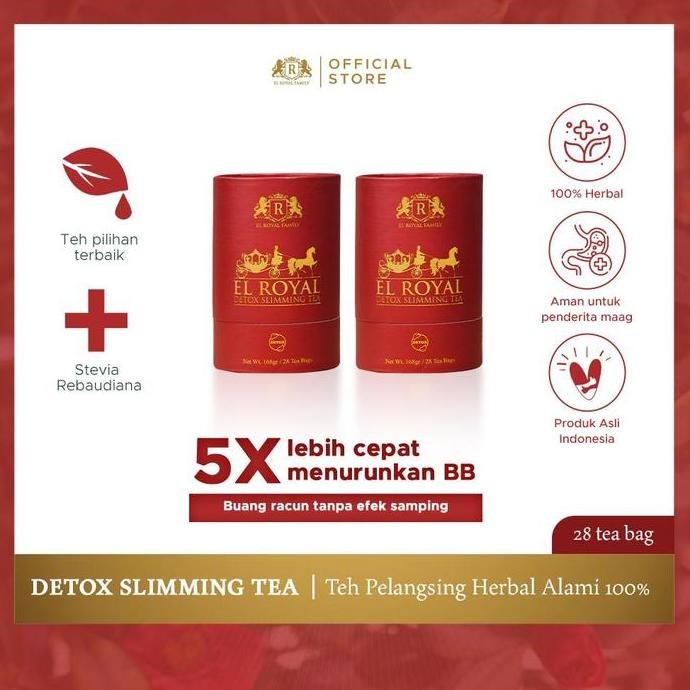 Jual welcome to tahuan jaya 2 BOTOL El Royal Detox Slimming Tea - Teh ...
