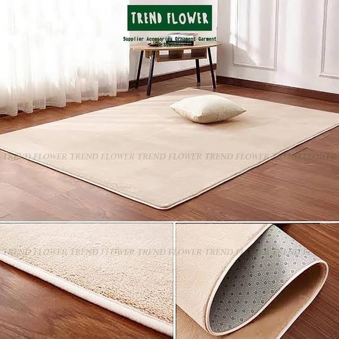Jual Karpet Bulu Pendek polos ukuran 35 x 75 cm alas duduk korea halus ...