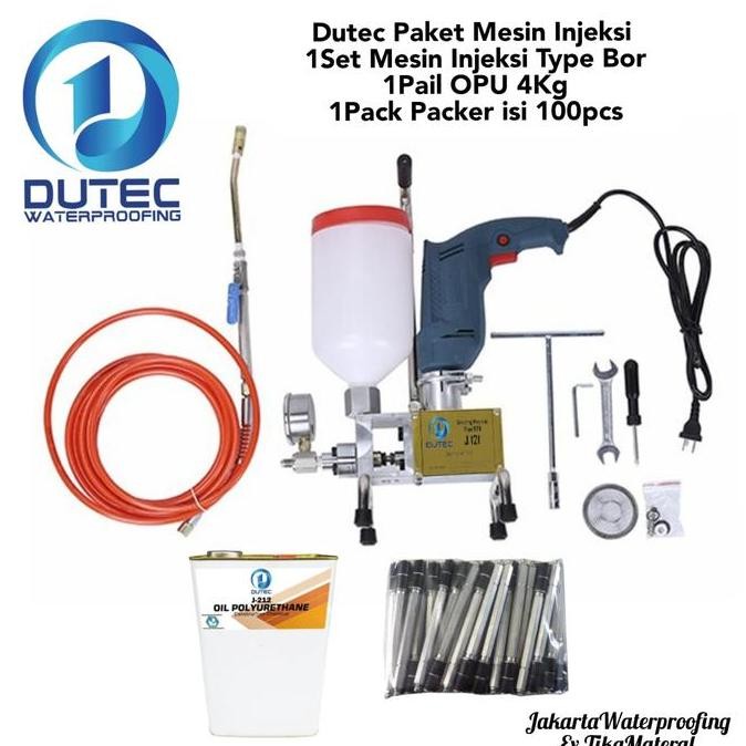 Jual DUTEC PAKET LENGKAP MESIN INJEKSI BETON SET BOR + OPU 4KG + PACKER ...