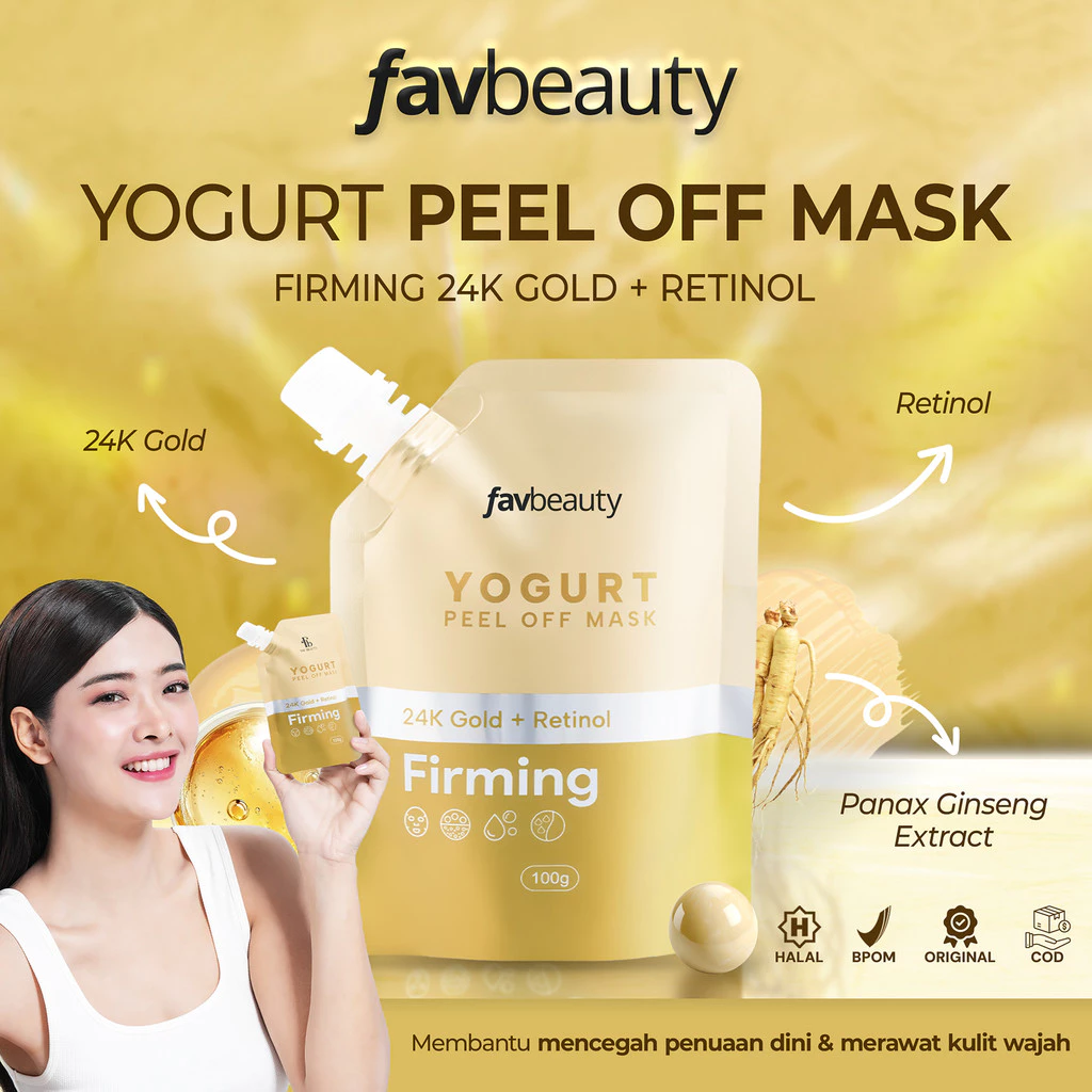 Tekstur yogurt mask yang lembut saat diaplikasikan ke wajah