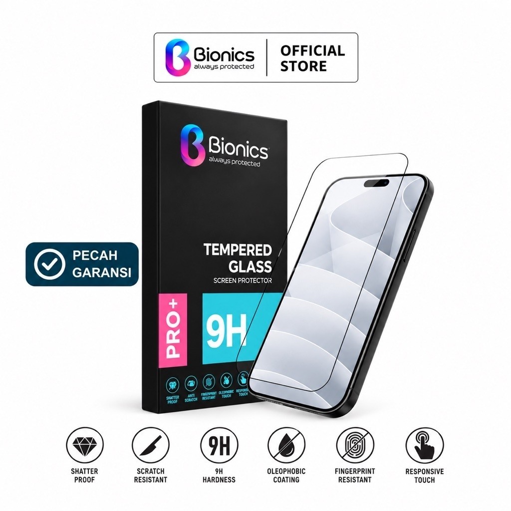 Jual Bionics Tempered Glass for Samsung Galaxy A57 A37 A27 A17 A07 A08 ...