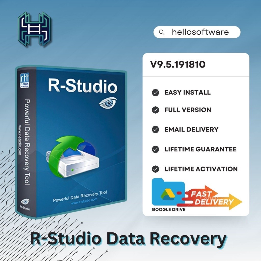 Jual R-Studio Data Recovery Network v9.5.191810 Full Version (Versi ...