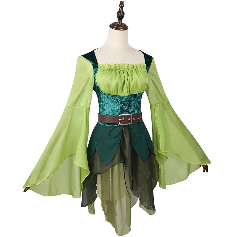 Jual Female Elf Green Magic Dress Up for Christmas Party Halloween ...