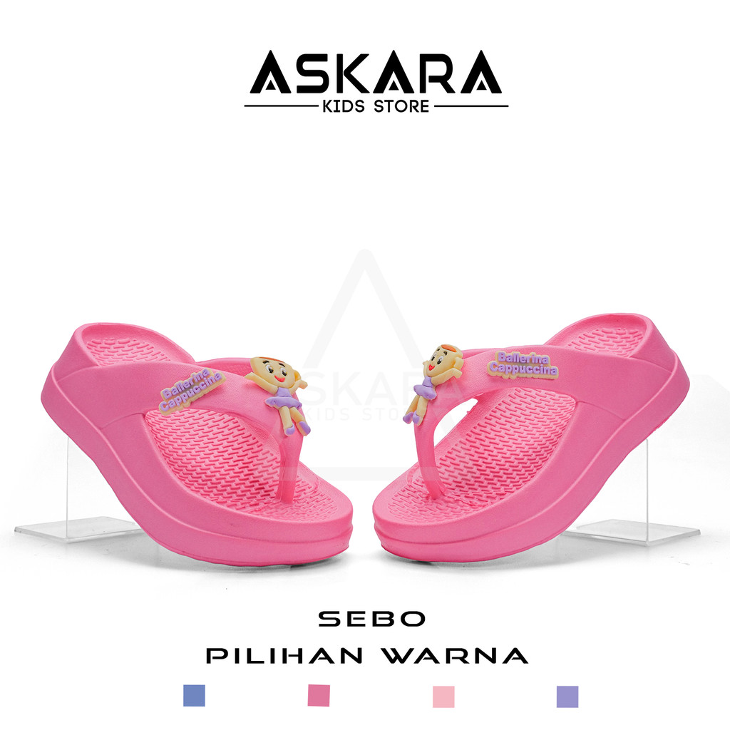 Jual New Askara - Sandal Jepit Anak Perempuan Tema Balerina / Sandal ...
