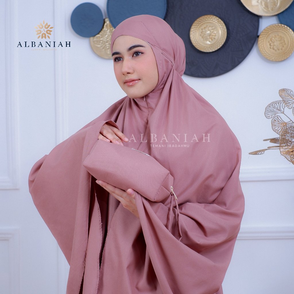 Mukena Travel Katun Mikro 2 In 1 Alifa