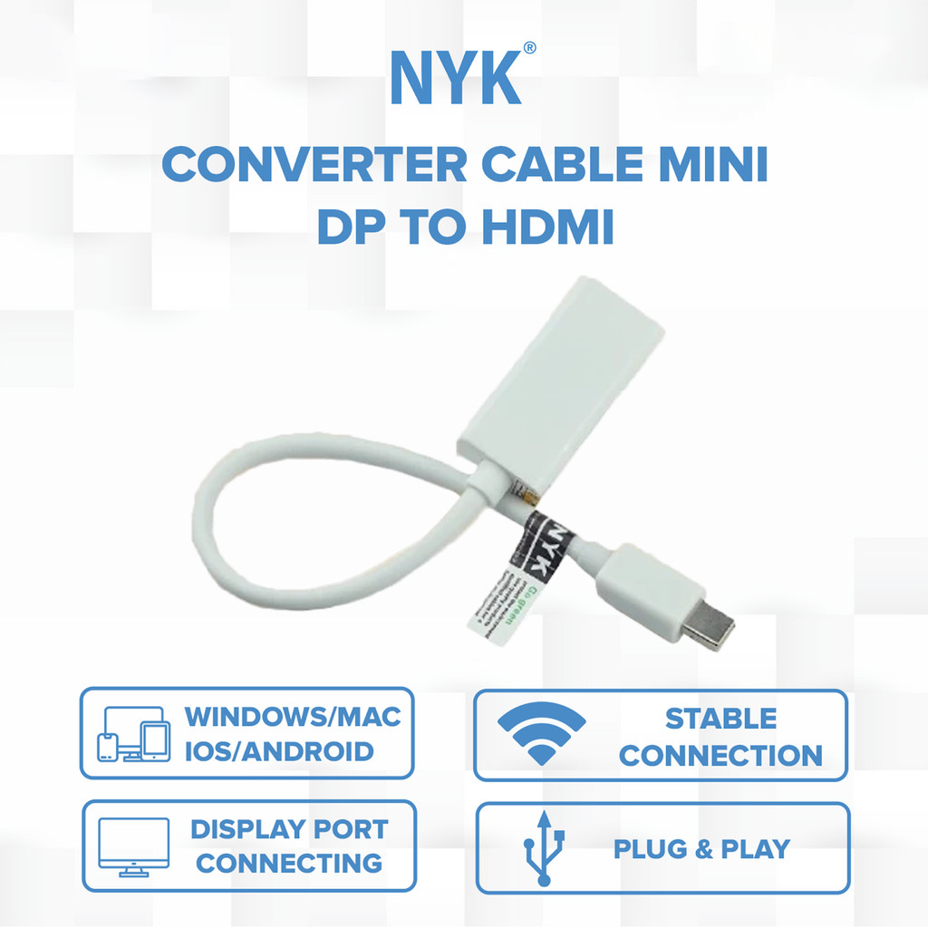 NYK Converter Cable MINI DP to HDMI COD (3)