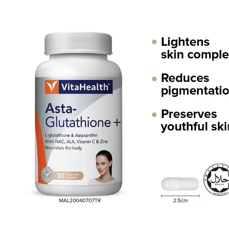 jual glutathione inhaler VitaHealth Asta-Glutathione Plus 1 botol 30 immune-and-allergies