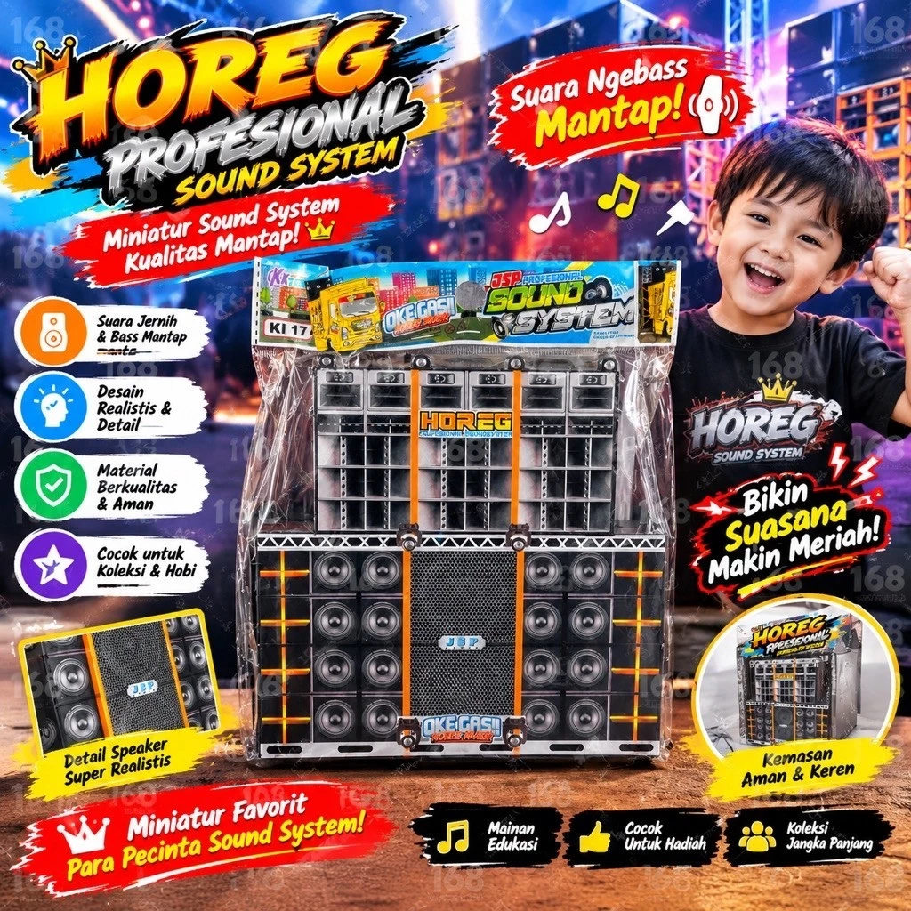 14/168  COD Mainan Sound Speaker/ Mainan anak anak/ Speaker mainan anak /speaker bass/ Mainan murah/Mainan Sound Horeg Audio KI17 KI18