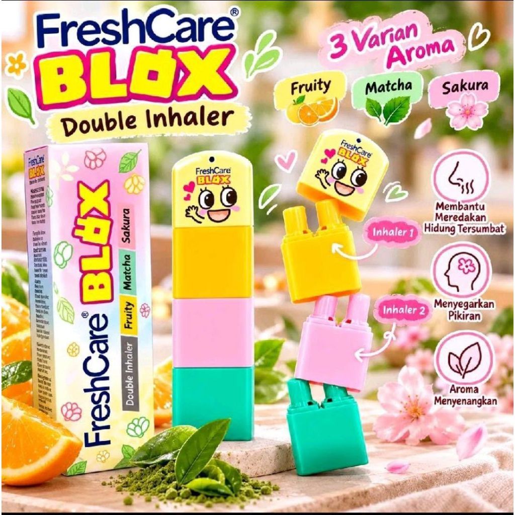Jual READY FRESH CARE BLOX DOUBLE INHALER FREE STICKER | Shopee Indonesia