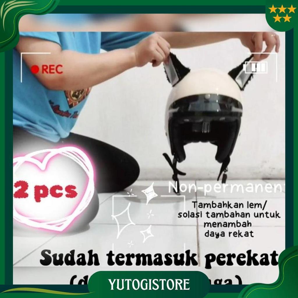 Jual Nekomimi helmet motorcycle kuping kucing helm accesories ...