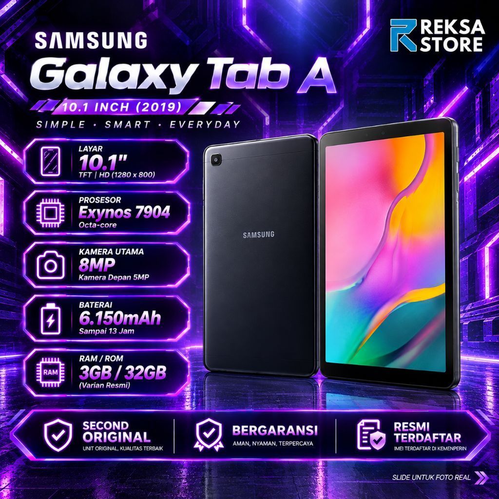 Jual Samsung Galaxy Tab A 10.1 2019 Cellular 32GB T515 Normal Second ...