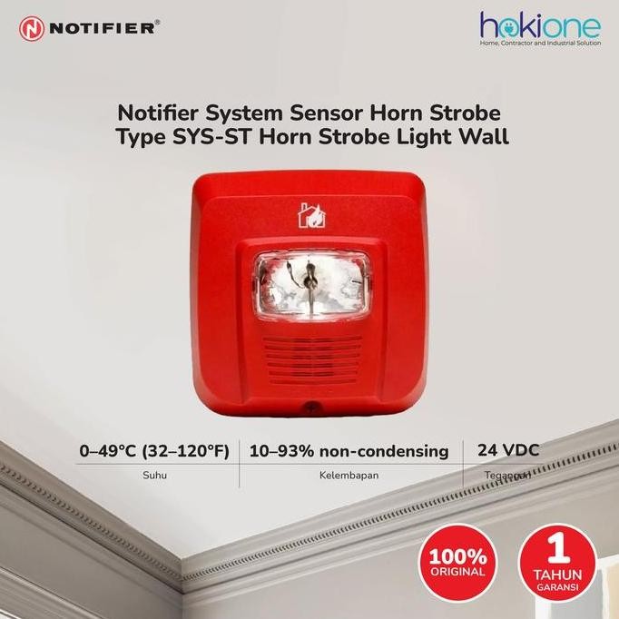 Jual Notifier System Sensor Wall Horn Horn Strobe SYS-ST | Shopee Indonesia