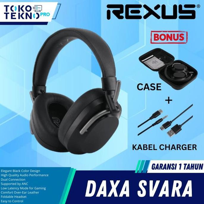 Jual Rexus Svara Daxa Headset Wireless Connection ANC Dual Mode ...