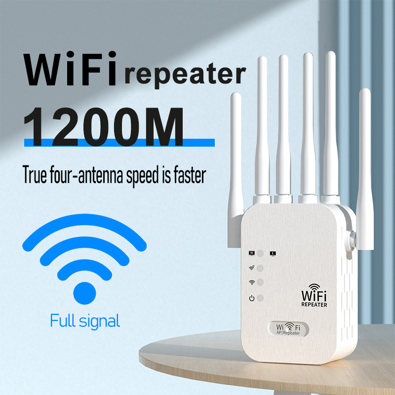 Jual Wifi Repeater/1200Mbps Wifi Range Extender/2.4G WiFi Signal ...