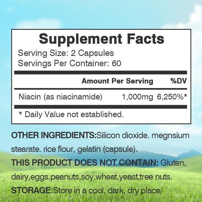 Jual Xemenry - Suplemen Vitamin B3 (Niacinamide) - Mendukung Warna ...