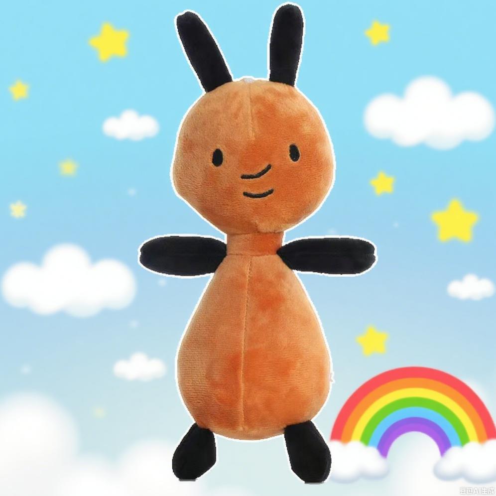 Jual Mainanlmut 20-27Cm Bing Bunny Black Rabbit Plush Doll, Animated ...