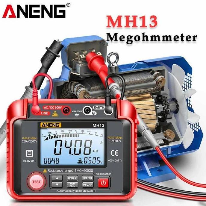 Jual DIGITAL MEGGER MEGOHMMETER 50/100/250/500/1000V VOLTAGE TESTER ...