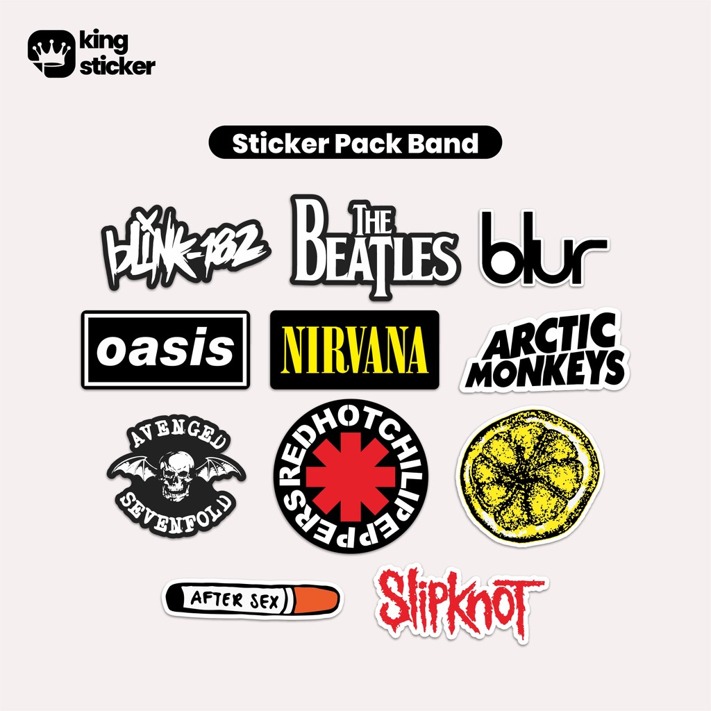 Jual Sticker Pack Band Waterproof HD Vinyl Diecutt Laminasi Glosy Cocok ...