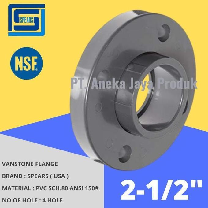 Jual Vanstone Flange Pvc Sch80 Socket Ansi 150# - Spears ( Usa ) - 2.5 ...