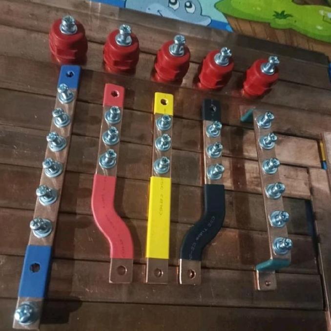 Jual BUSBAR 315 RSTN + GROUND PANJANG 15CM UNTUK MCCB 30A/100A | Shopee ...