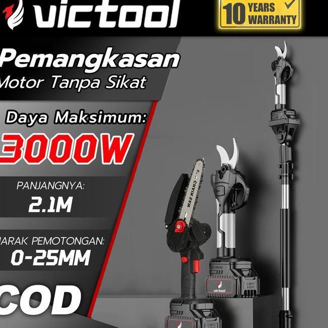 Jual Gunting Pemangkas Elektrik 3W 2.3M Motor Tanpa Sikat Gunting Taman ...