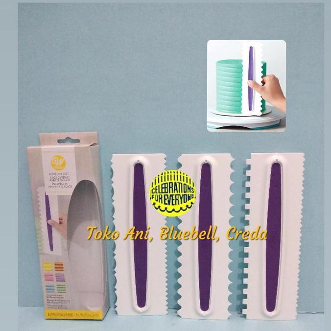 Jual NEW - Wilton Icing Comb Set-3 ( Double sided) | Shopee Indonesia