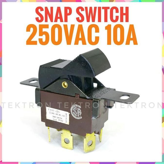 Jual Snap Switch 10A 250Vac Toggle Sw Rocker Forsale! | Shopee Indonesia