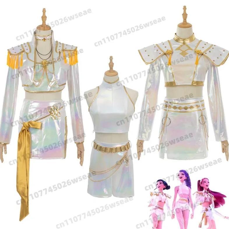 Jual KPop Demon Hunters Kids Rumi Zoey Mira Cosplay glitter Costume ...