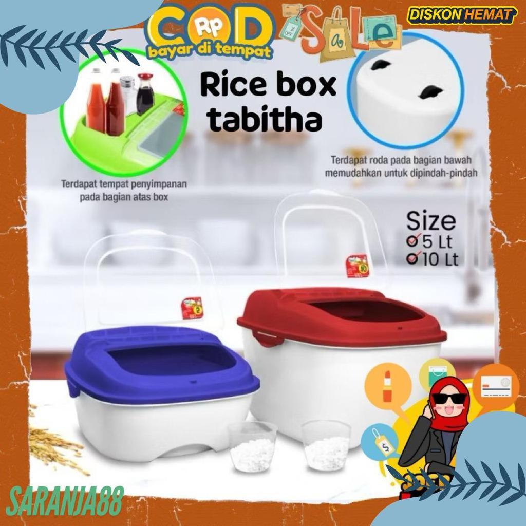 Jual [Joeragan Lapak] Tempat Beras Rbt 5 Liter Tabitha Rice Box Tempat ...