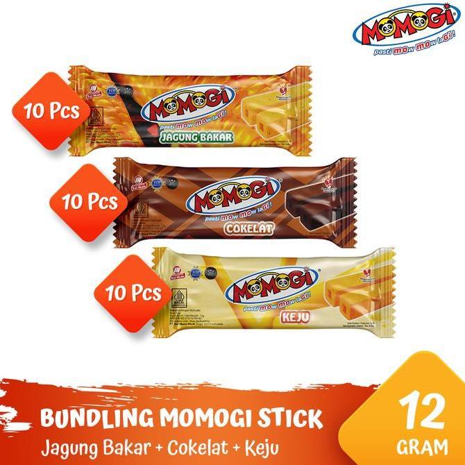 Jual Momogi Bundle Stick 1000 All Variant (Jagung Bakar + Coklat + Keju ...