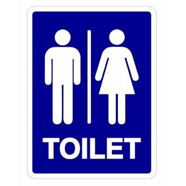 Jual Troniktik- Custom. Sign Rambu Toilet. Plat Acrylic Ukuran 30X10Cm ...