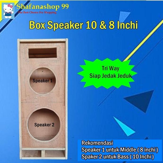Jual Box Speaker 10 & 8 Inchi + Tweter, Box Speaker Audio Rumah, Box ...