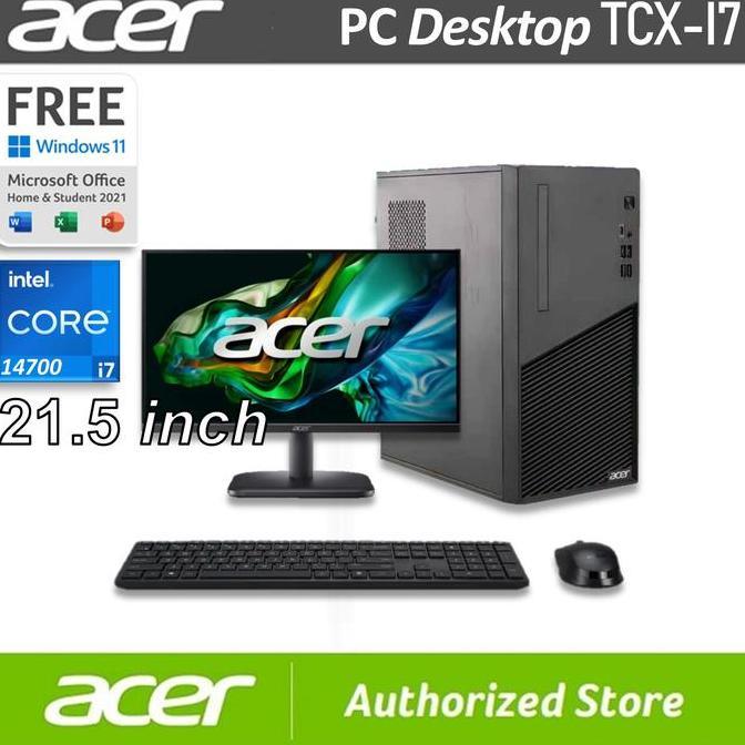 Jual REBAPIN - ACER PC DESKTOP TCX INTEL CORE I7 14700 H610 8/512GB SSD ...