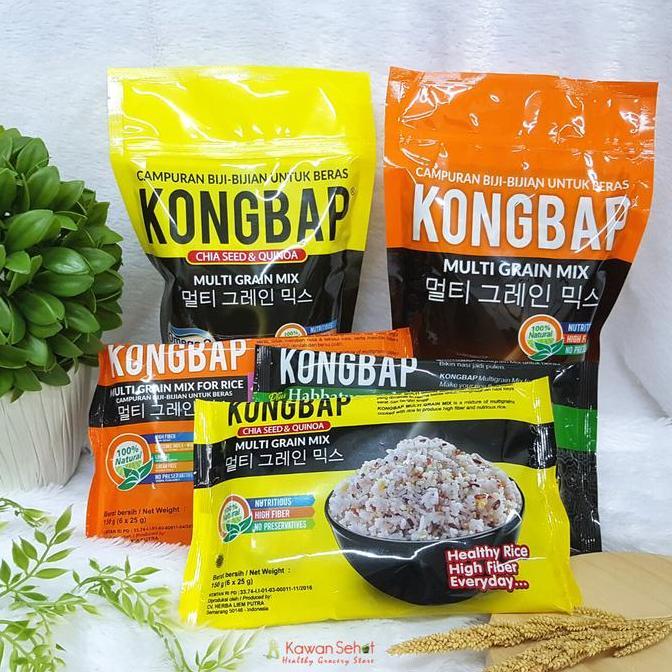 Jual Kongbap Beras Multi Grain Mix for Rice Chia Seed Quinoa 1 kg ...