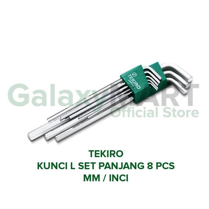 Jual KUNCI L SET PANJANG 8 PCS MM / INCHI | Shopee Indonesia