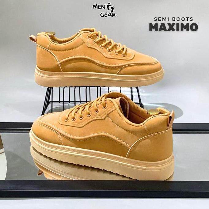 Jual Menfootgear Maximo Sepatu Semi Boots Pria Kerja Kulit Sintetis ...