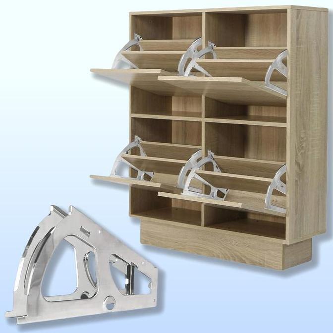 Jual BEAM 2 Pcs Engsel Rak Sepatu Kipas / Fitting Rak Sepatu Putar ...