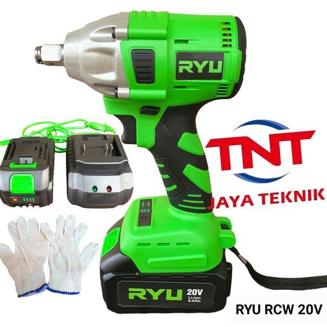 Jual Spesial Cordless Impact Wrench Ryu Rcw 20V / Alat Buka Baut ...