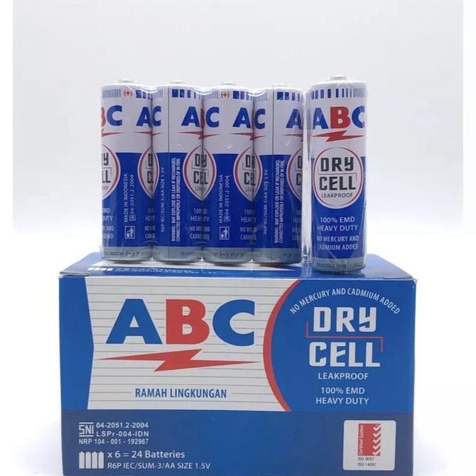Jual Abc Biru Baterai Aa Ukuran A2 Baterry Abc Biru R6 | Shopee Indonesia