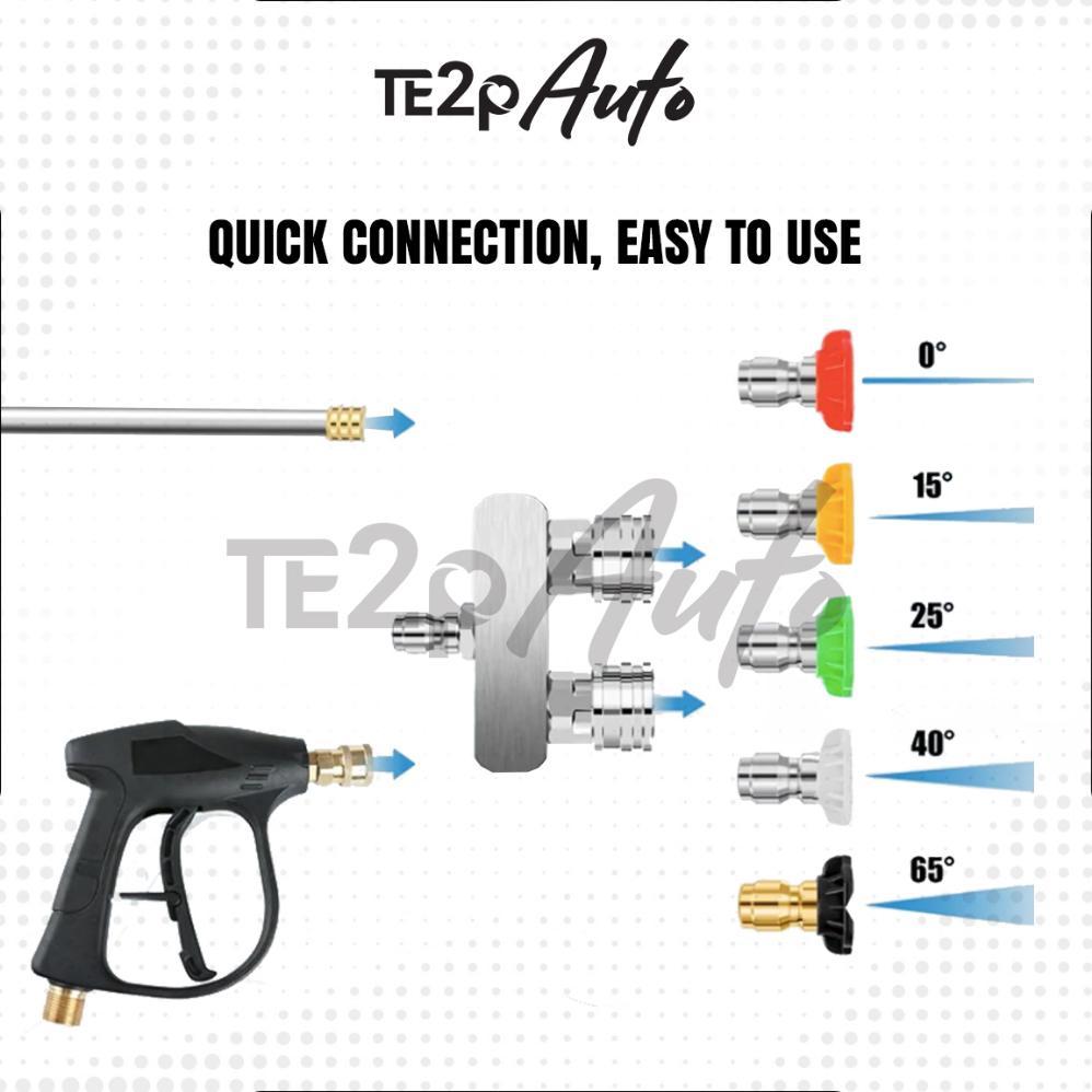 Jual Te2p Auto Konektor Dual Nozzle Tip 2IN1 Quick Release Adaptor 1/4 ...