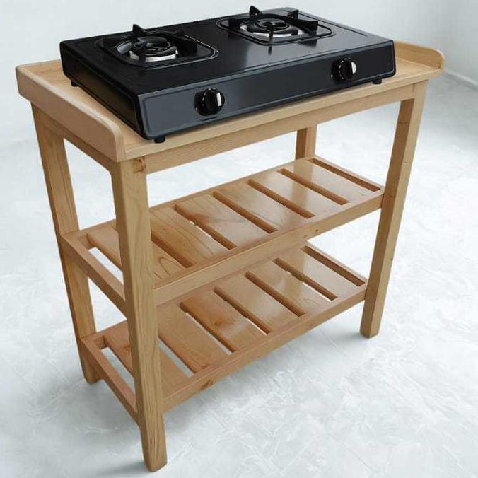 Jual Meja Kompor Gas 2 Tungku 5 Susun Rak Dapur Serbaguna Galon Magic ...