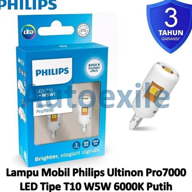 Jual Philips Ultinon Pro7 Led T10 W5W Dc 12V Putih 6K White Orinal ...