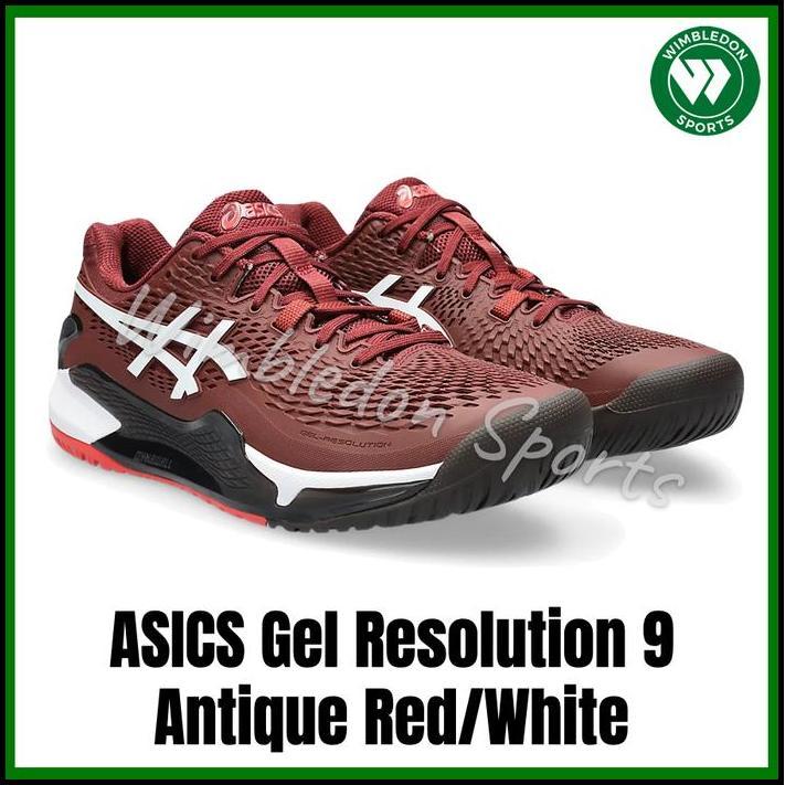 Jual Sepatu Tenis ASICS GEL RESOLUTION 9 Antique Red / ASIC Tennis Men ...
