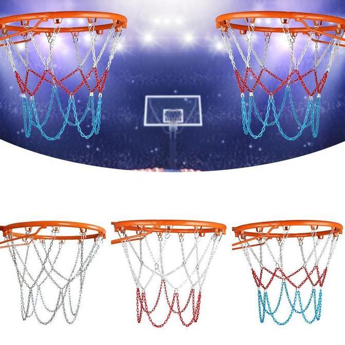 Jual Metal Basketball Net Tebal Galvanis Jaring Basket Rantai Besi net ...