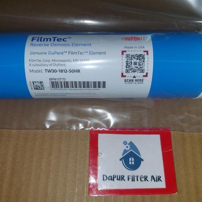 Jual Membran Ro Filemtec 50 Gpd / Filemtec Tw30 - 1812 - 50 Hr Ro Best ...