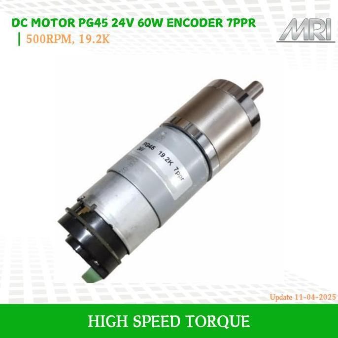 Jual NEW MOTOR PG45 24VDC 60W-100W ENCODER HIGH SPEED TORQUE DC MOTOR ...