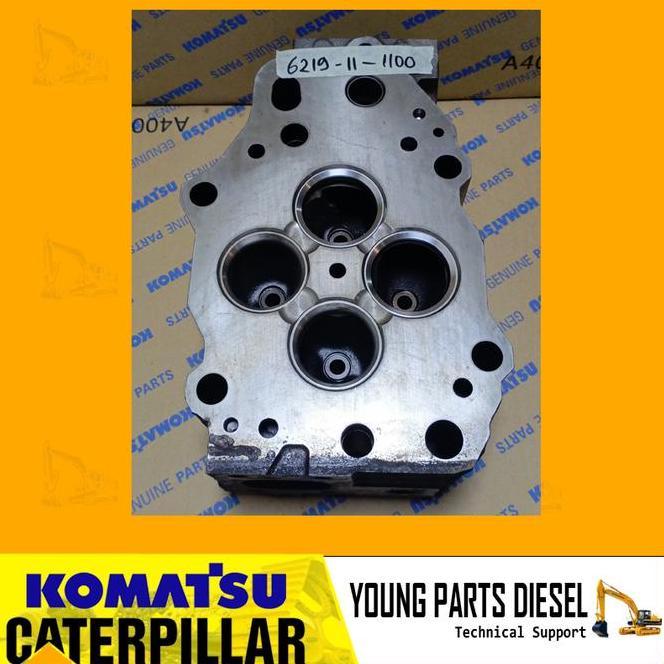 Jual 6219-11-1100 Cylinder Head Genuine Part Komatsu 6219111100 ...